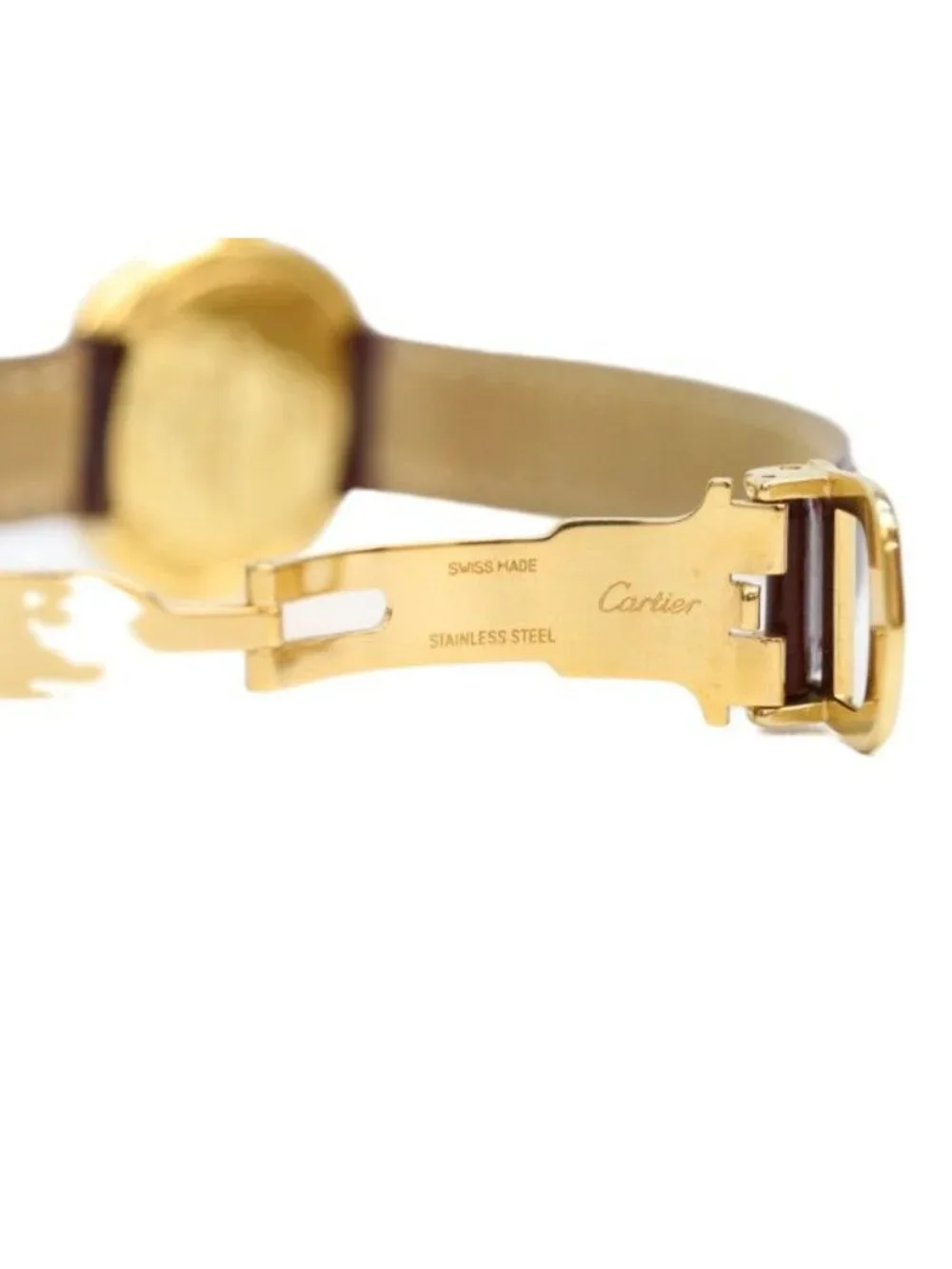 Cartier 925 Must Trinity Vermeil SM Flying Arabia White Dial Quartz